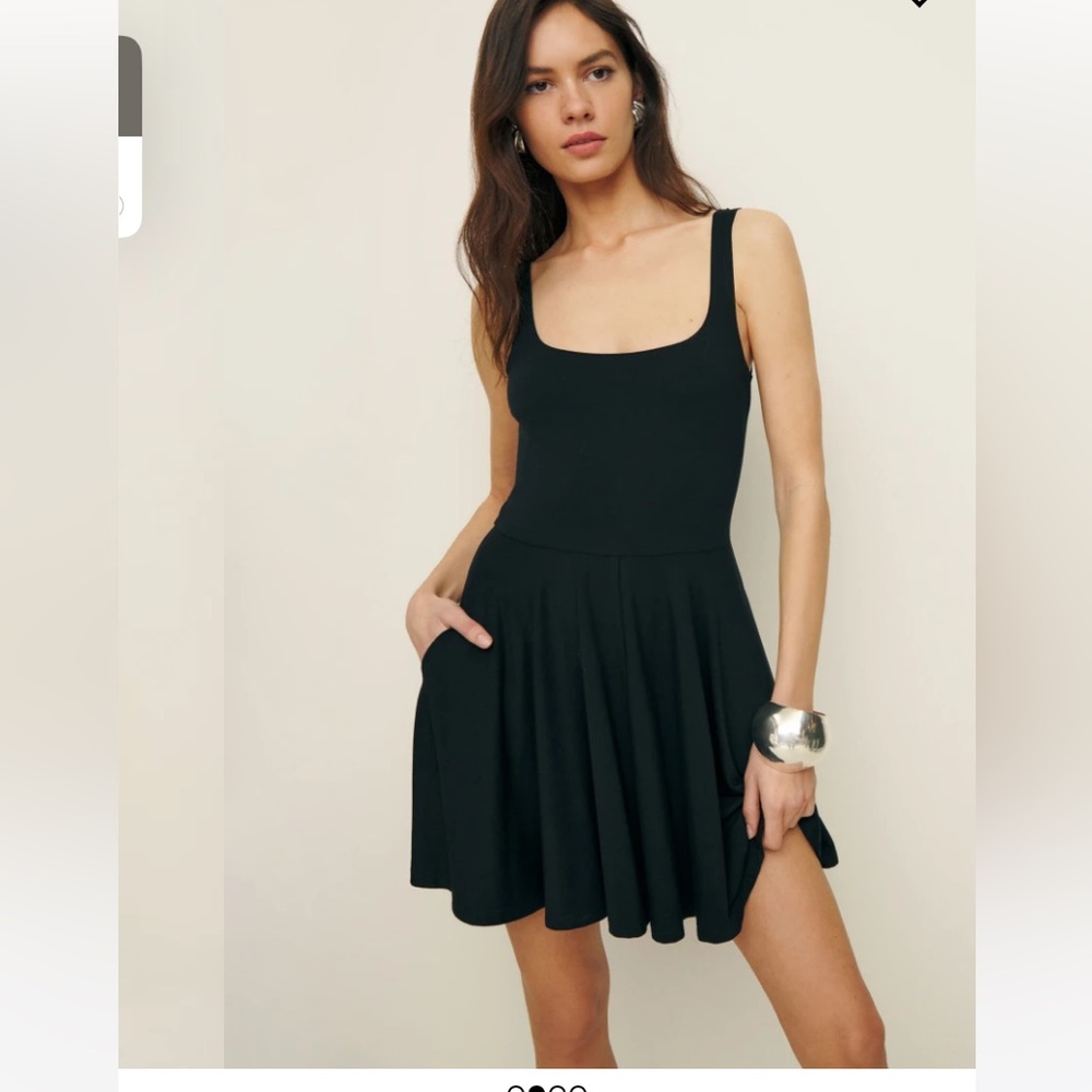 Reformation Black Mini Dress